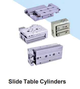 Slide table pneumatic cylinder